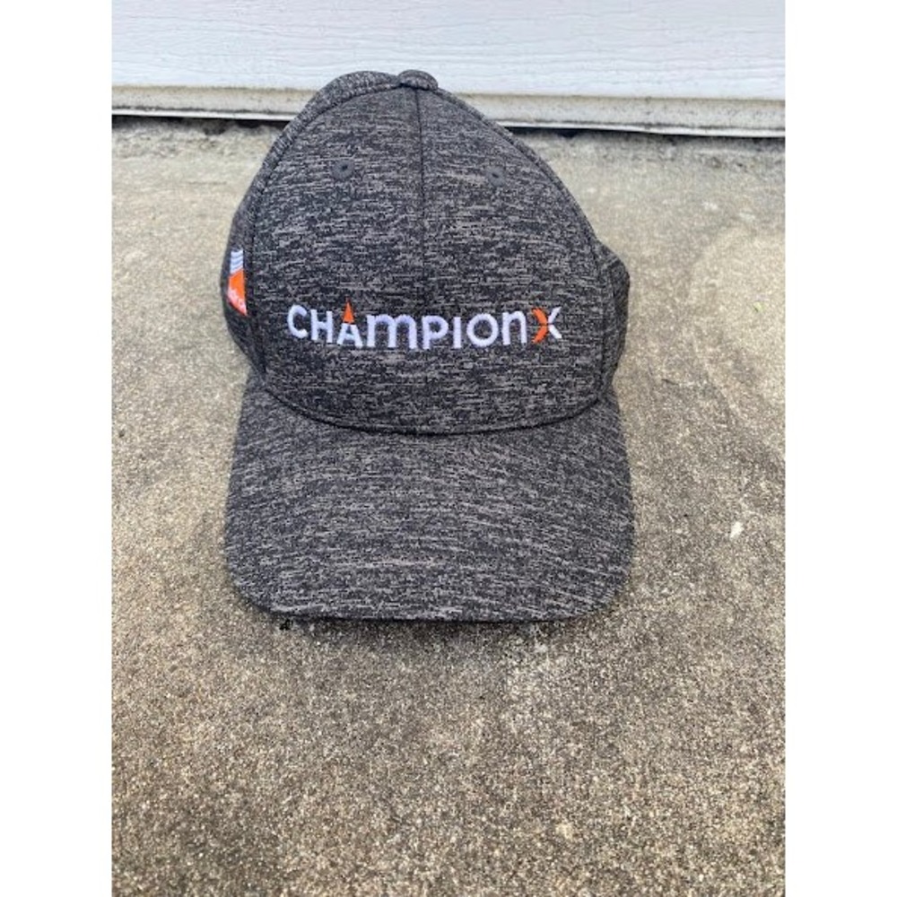 Sport-Tek ChampionX Windrock Gray Heather Snapback Hat Mens Performance‎ Cap